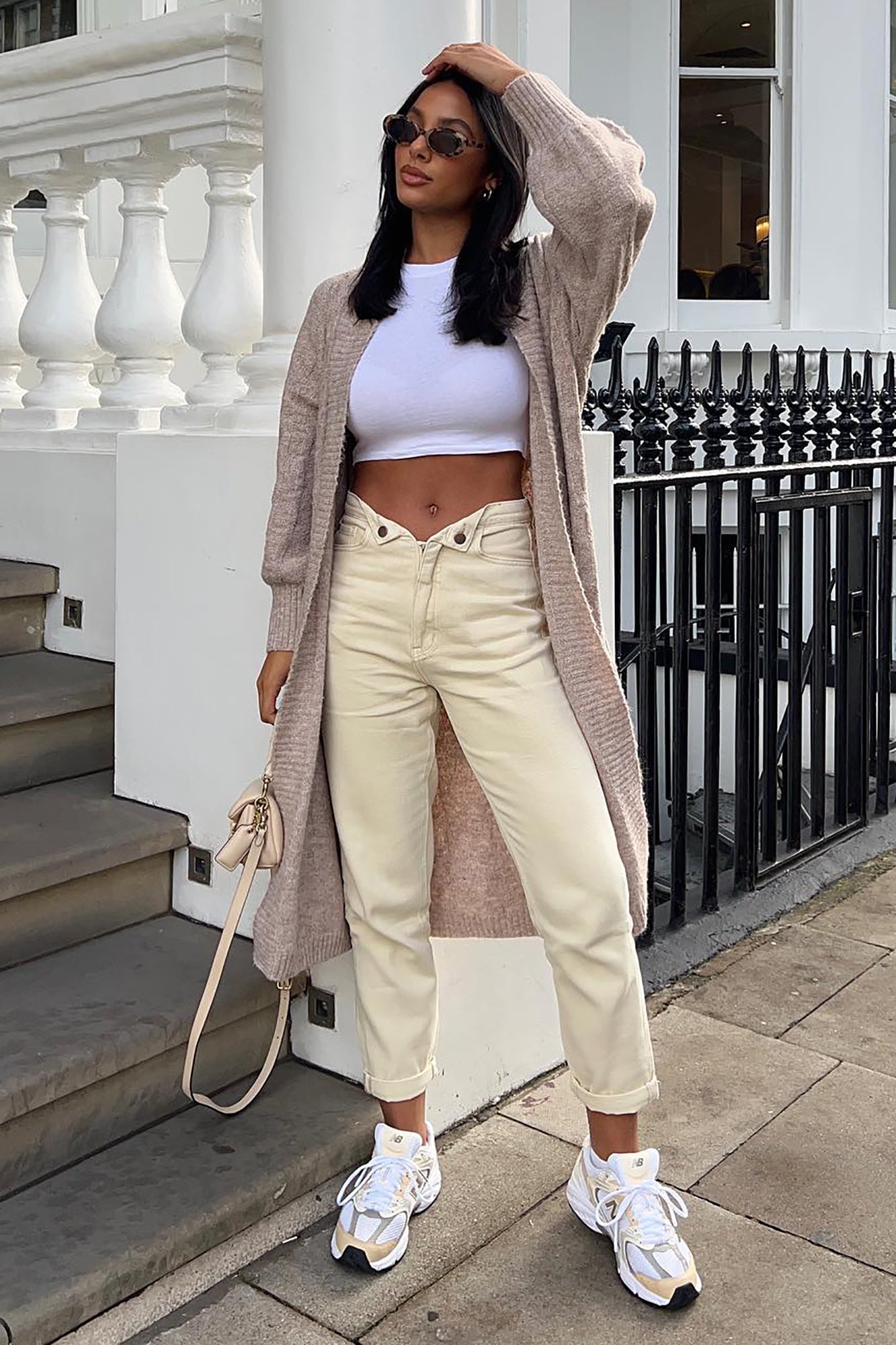 Frankie Fold Over Mom Jeans - Cream | Nova, Jeans | Fashion Nova