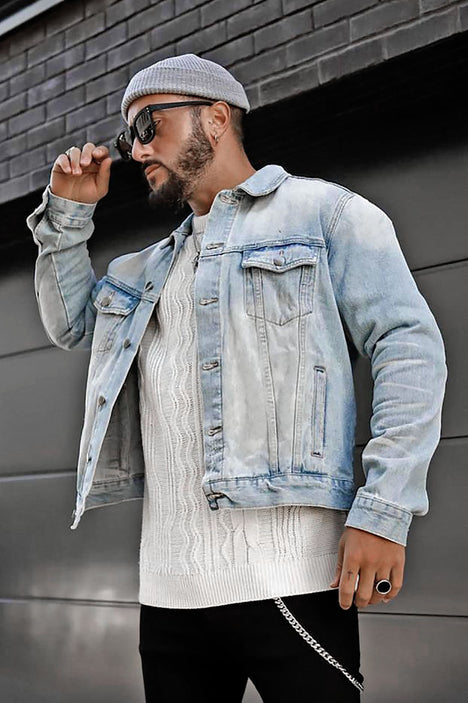 Fashion nova jean jacket with clearance fur