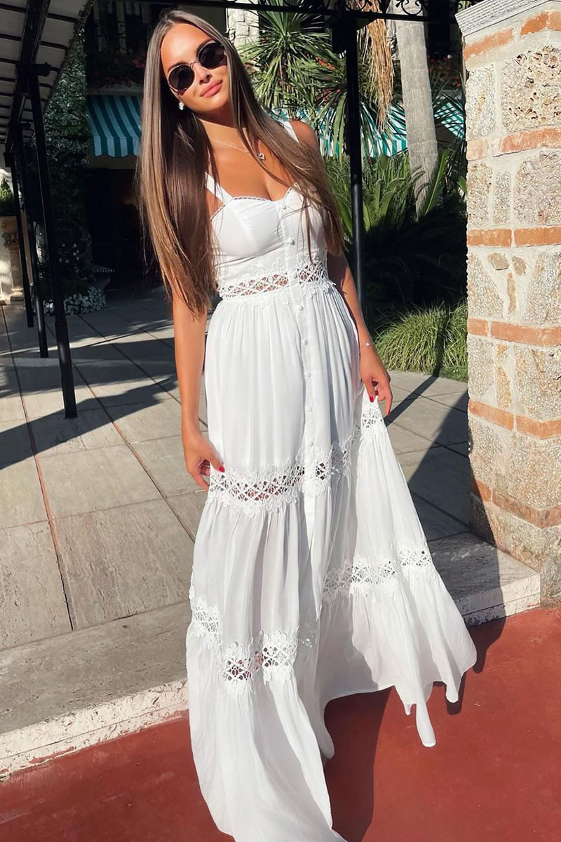 In The Hamptons Maxi Dress - White | Fashion Nova, Dresses | Fashion Nova