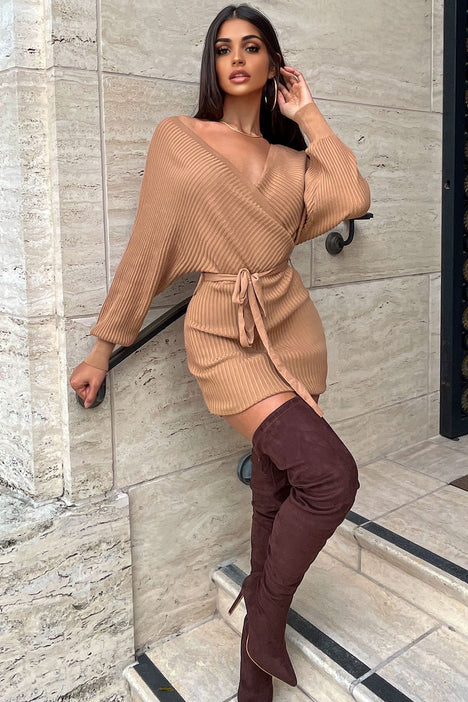 Sweater dress online fashion nova