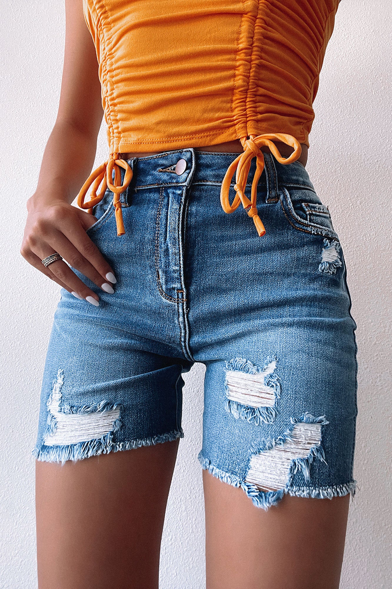 Fashion nova shorts with sale rips in the back