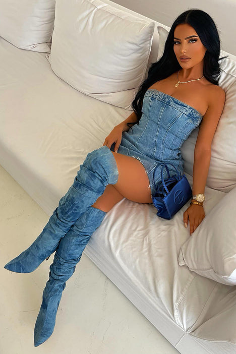 Fashion nova over the knee boots on sale