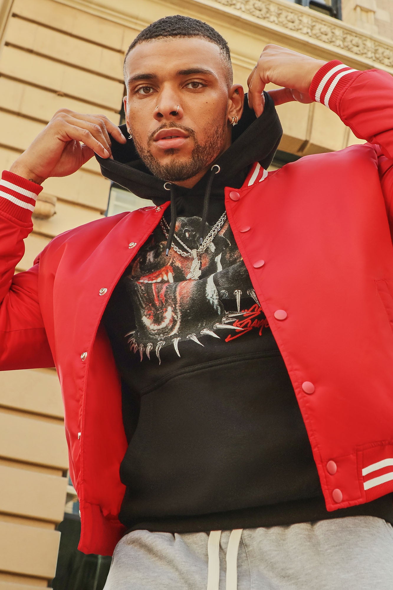 Varsity Bomber Jacket Red Fashion Nova Mens Jackets Fashion