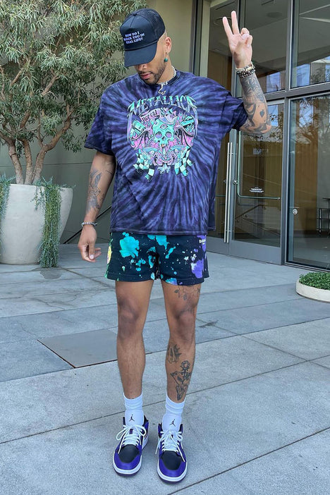 metallica tie dye tee