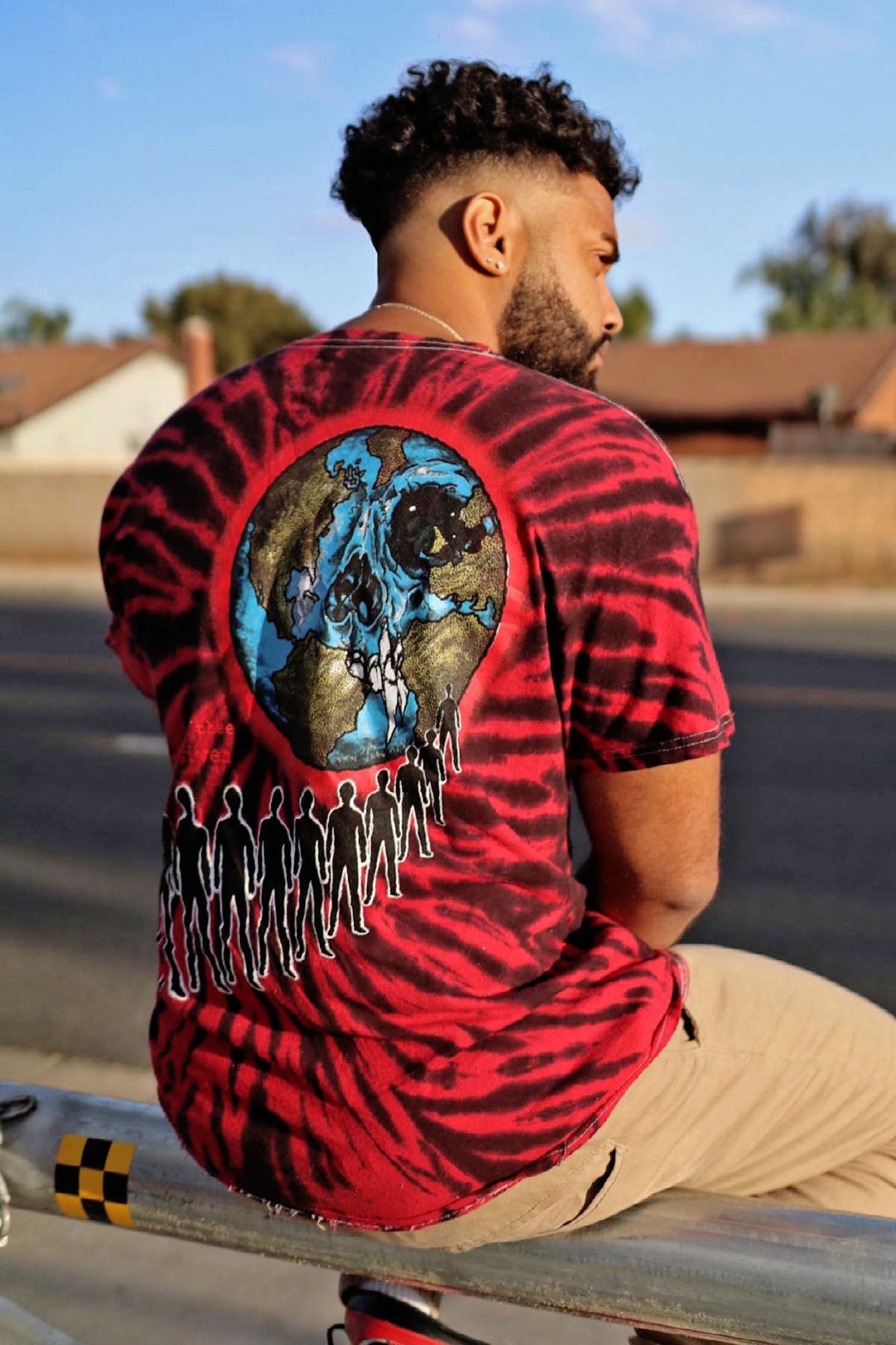 Tshirts for Mens Tie Dye Print Short Sleeve Crew Neck Regular Fit