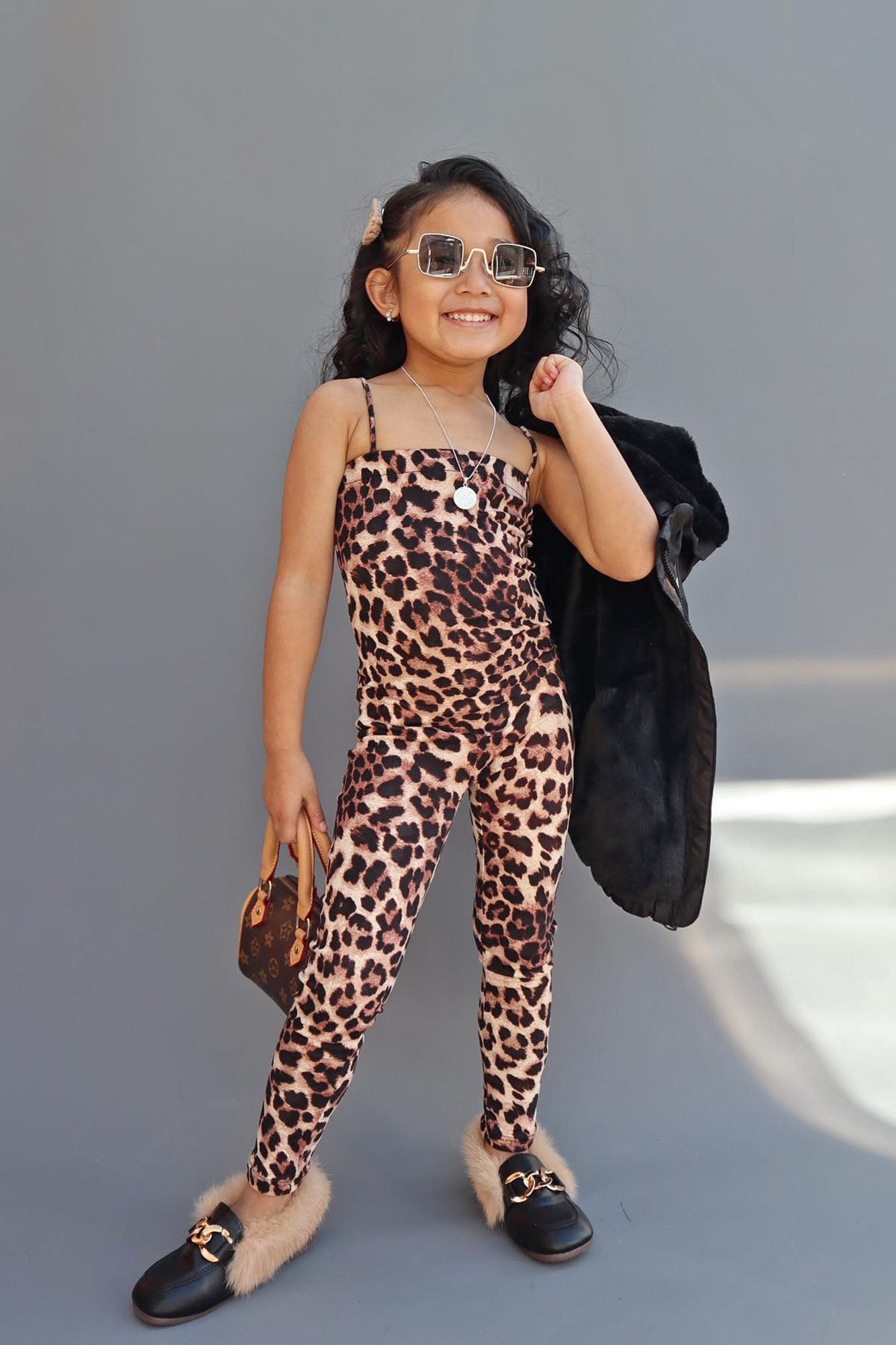 Cheetah deals girls jumpsuits