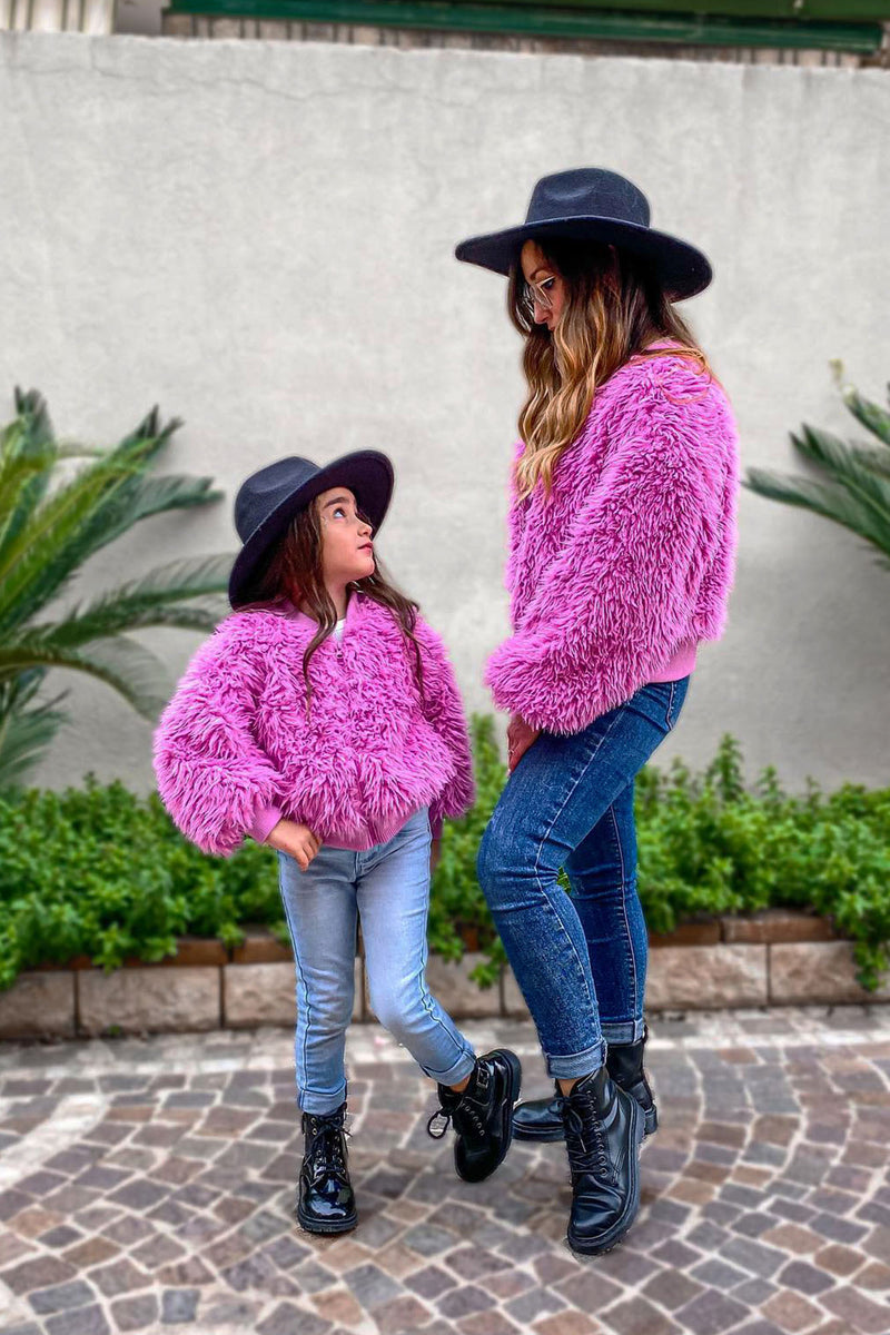 Mini Let's Rave Faux Fur Jacket - Pink | Fashion Nova, Kids Jackets ...