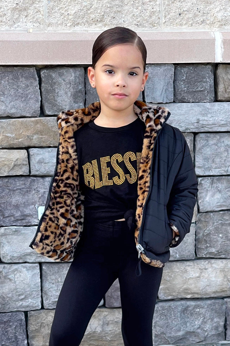 Mini Reyna Reversible Puffer Jacket - Black | Fashion Nova, Kids ...
