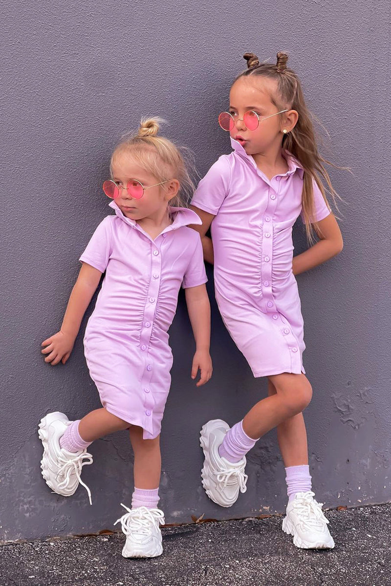 Mini Ruched Vibes Dress - Lavender | Fashion Nova, Kids Dresses ...