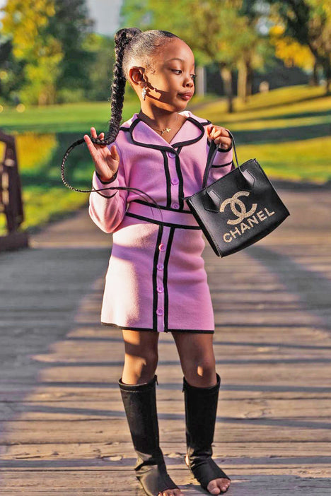 Miss Sophisticated Sweater Skirt Set - Pink, Fashion Nova, Kids Sets