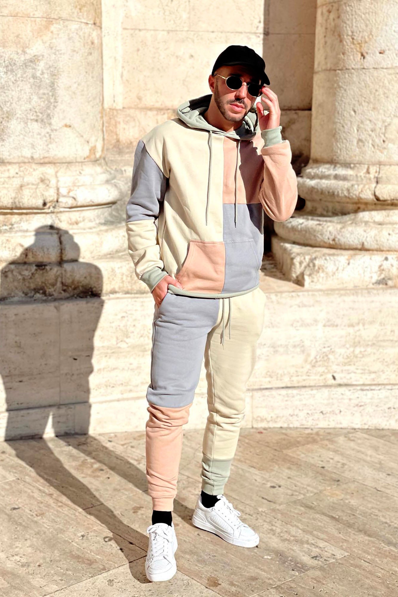 Color sales block joggers