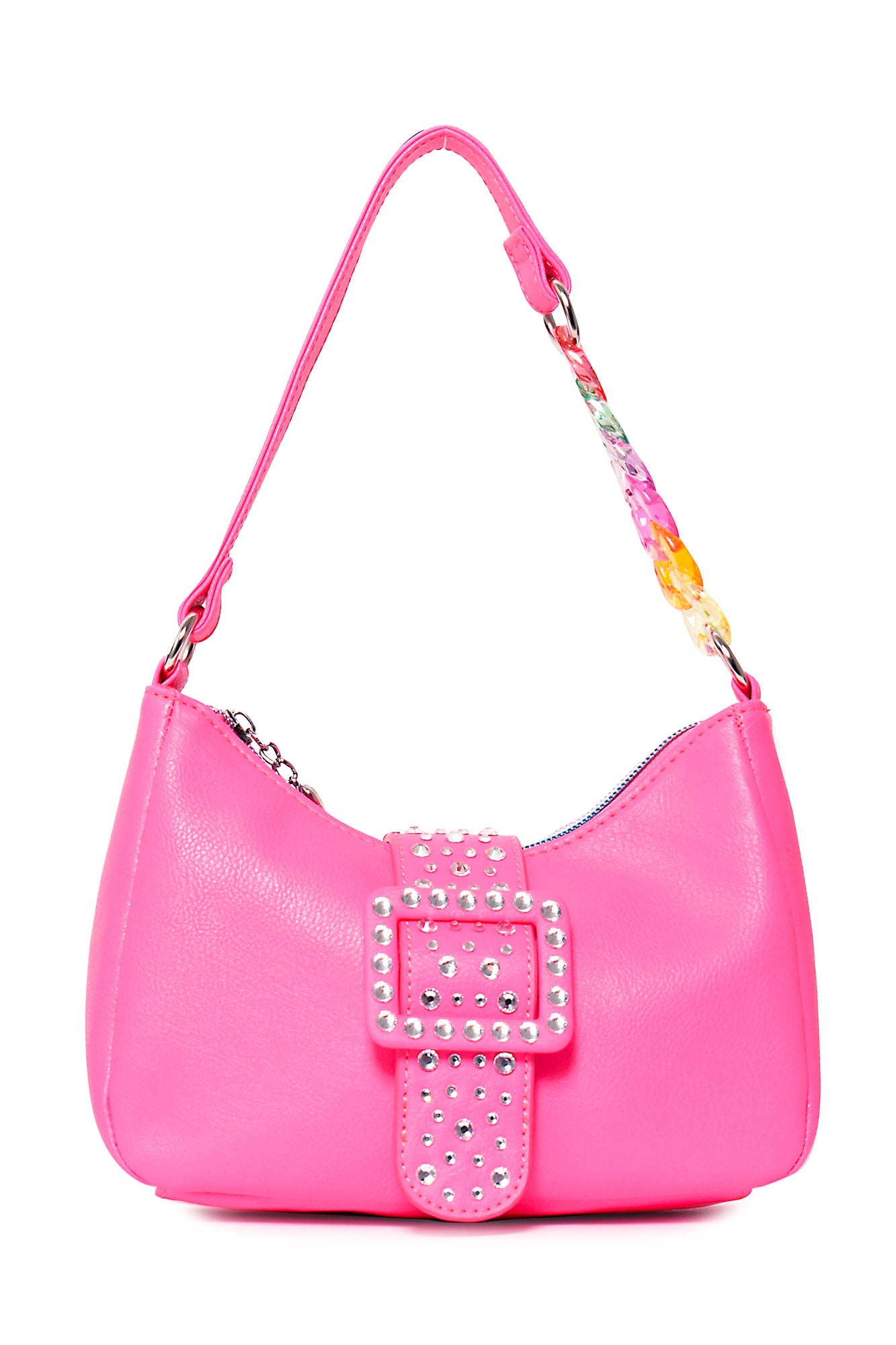 Baby Pink Leather Slouchy Hobo Handbag - BeautifulBagsEtc