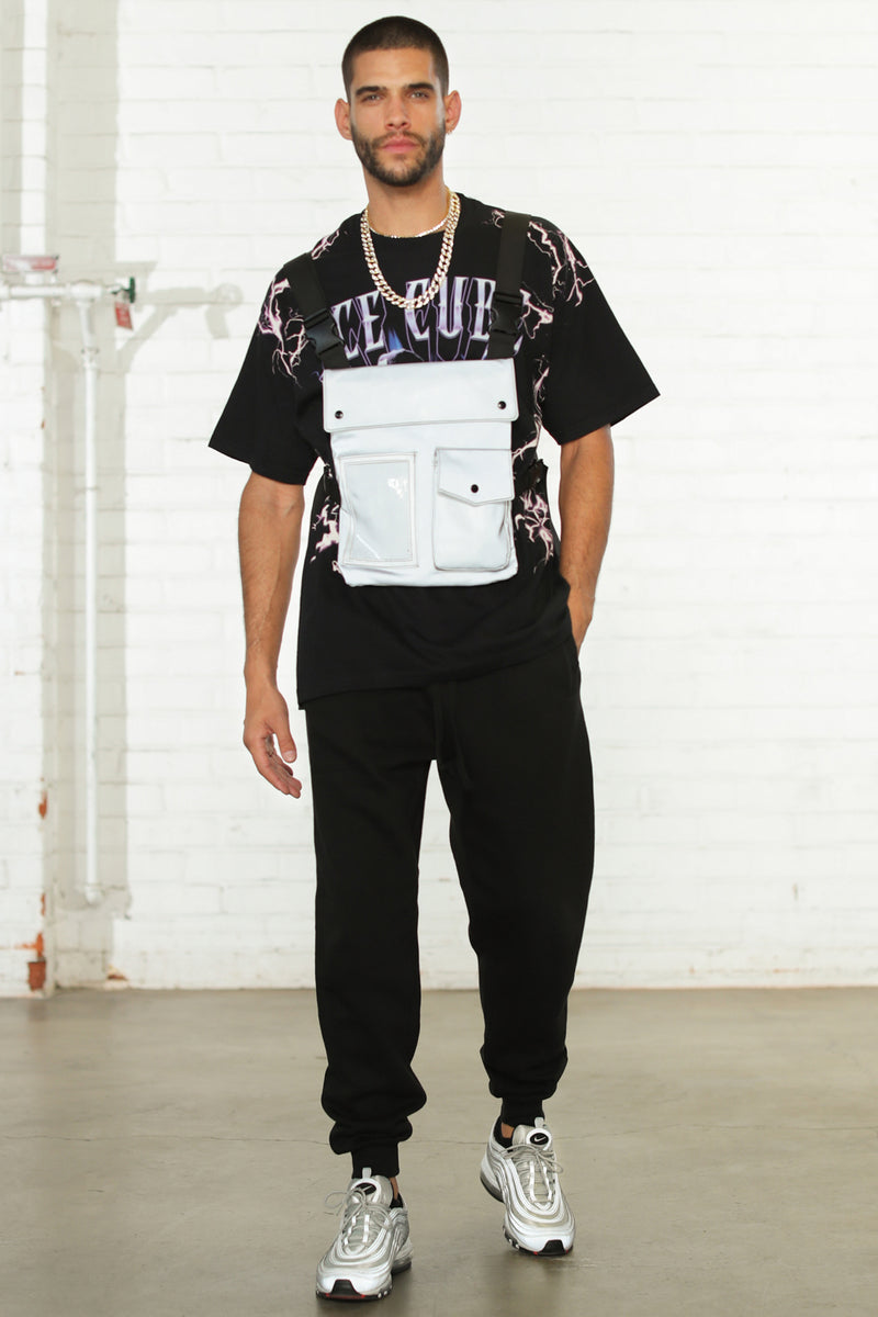 Nylon Ferg Reflective Vest - Silver | Fashion Nova, Mens Accessories ...