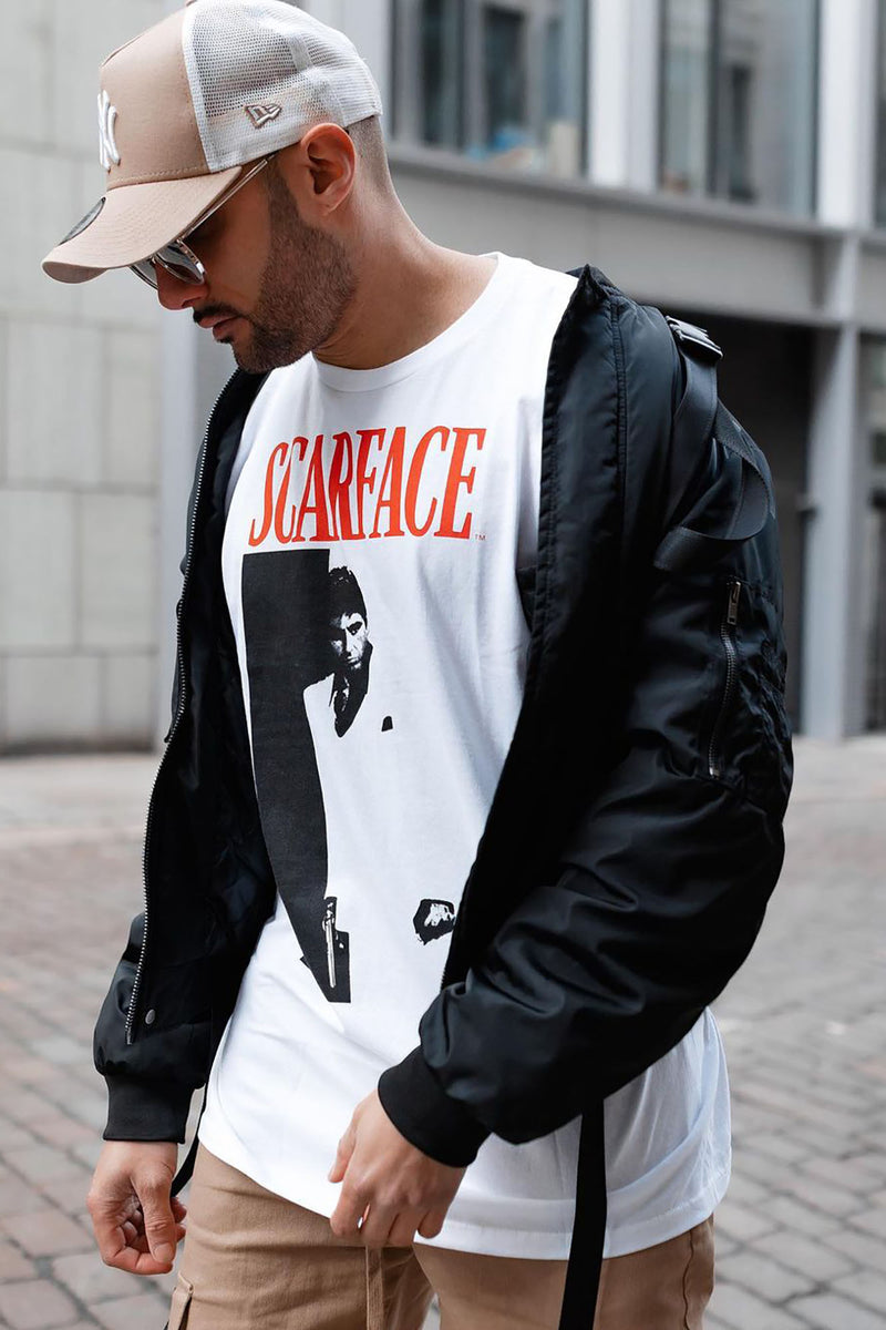 Scarface Short Sleeve Tee - White/combo | Fashion Nova, Mens Graphic ...