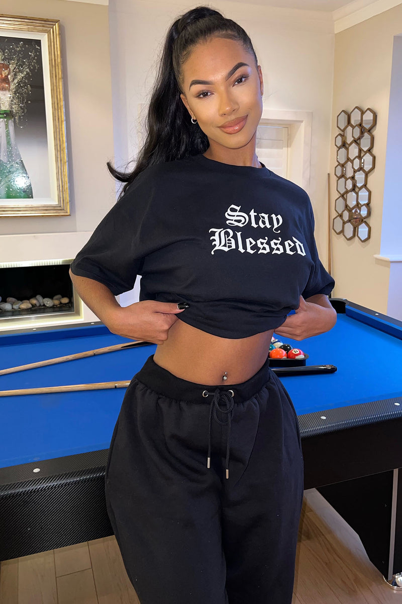 Stay Blessed Friends Top - Black | Fashion Nova, Screens Tops and ...