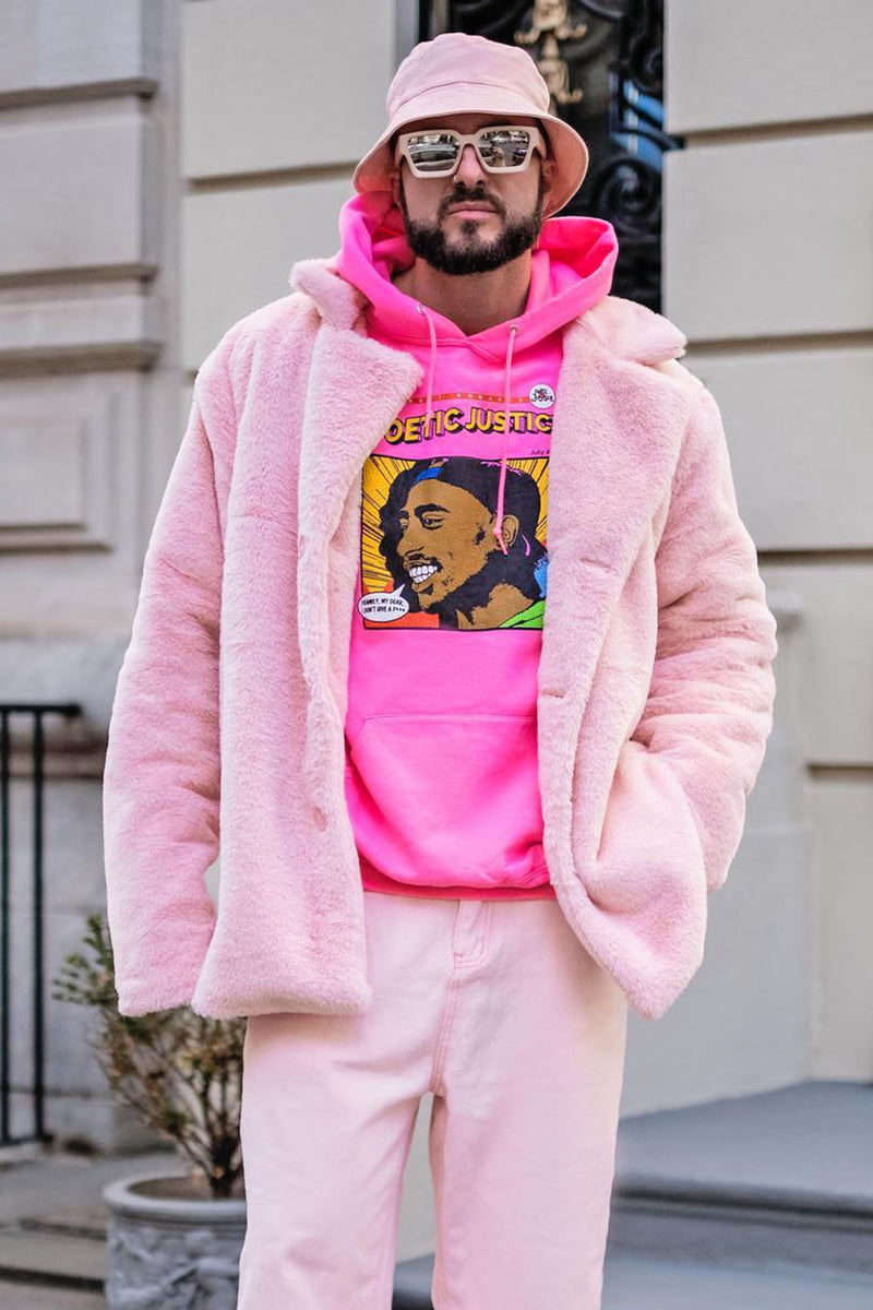 Tom Fur Peacoat - Pink | Fashion Nova, Mens Jackets | Fashion Nova