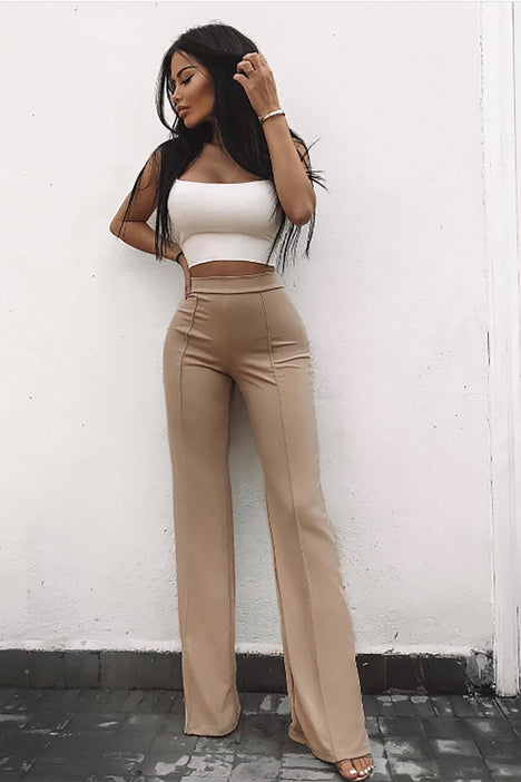 Tall Victoria High Waisted Dress Pants - Taupe, Fashion Nova,  Career/Office