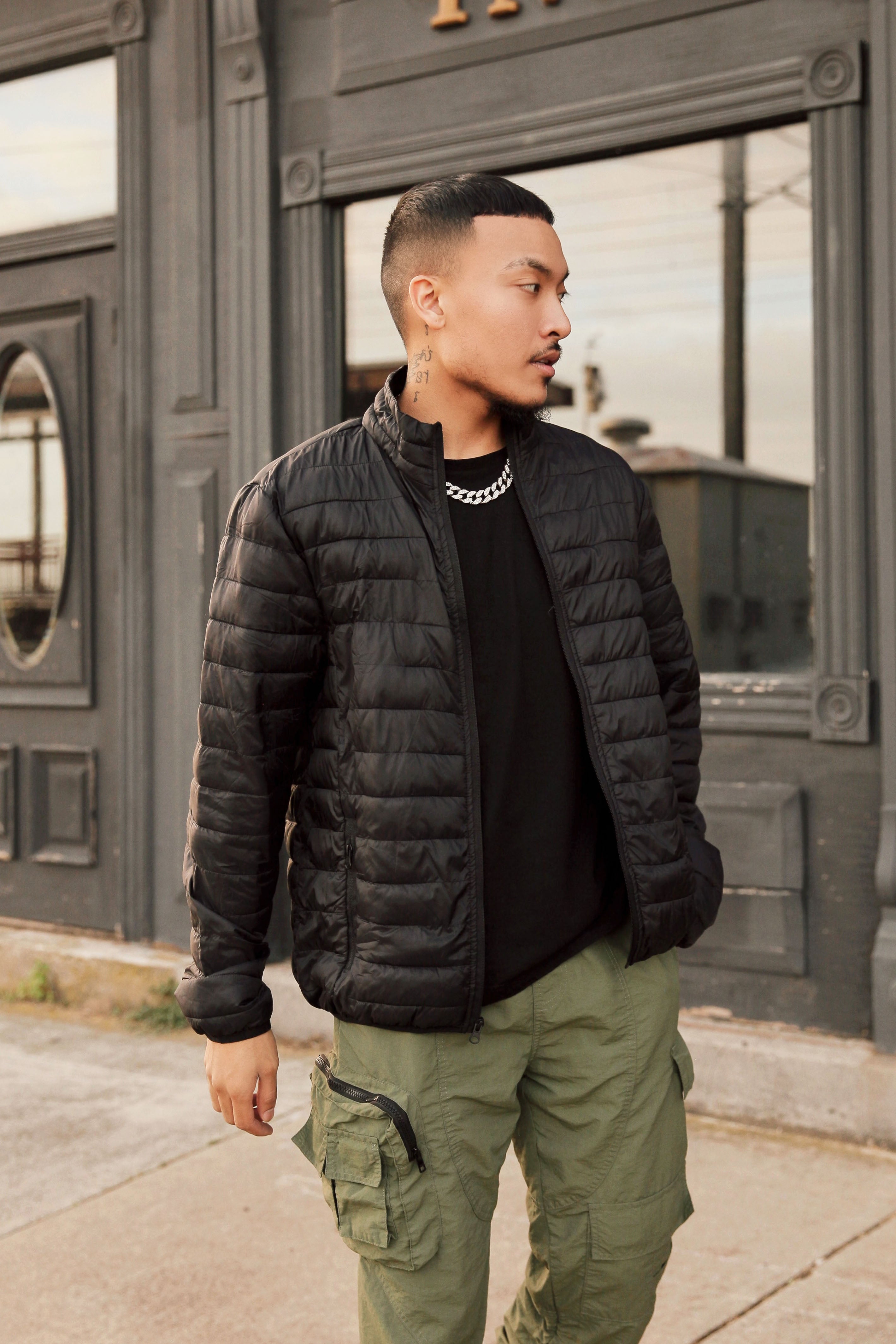 Wesley Packable Puffer Jacket - Black