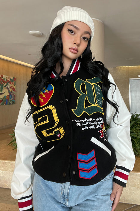 letterman jacket lots of patches｜TikTok Search