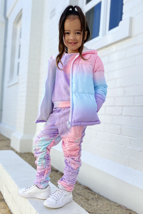 Rainbow bubble hotsell coat fashion nova